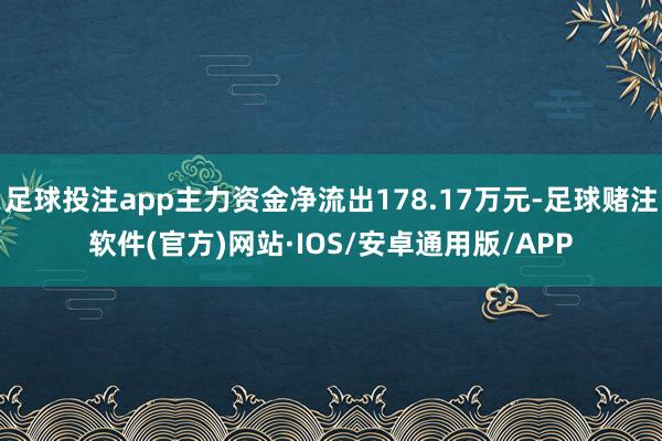 足球投注app主力资金净流出178.17万元-足球赌注软件(官方)网站·IOS/安卓通用版/APP