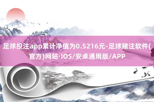 足球投注app累计净值为0.5216元-足球赌注软件(官方)网站·IOS/安卓通用版/APP
