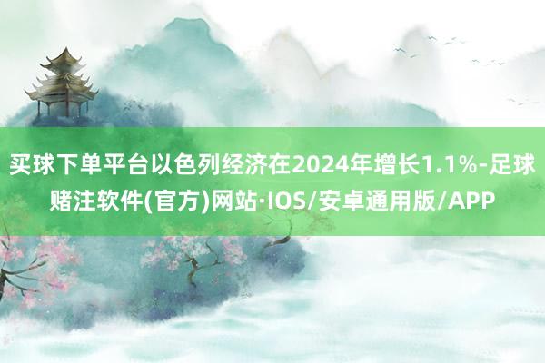 买球下单平台以色列经济在2024年增长1.1%-足球赌注软件(官方)网站·IOS/安卓通用版/APP