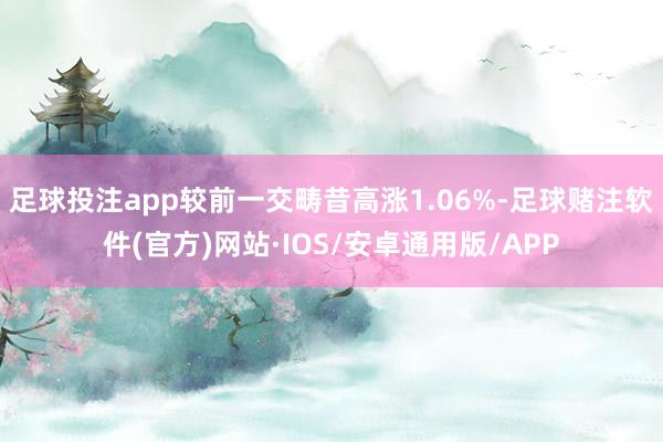 足球投注app较前一交畴昔高涨1.06%-足球赌注软件(官方)网站·IOS/安卓通用版/APP