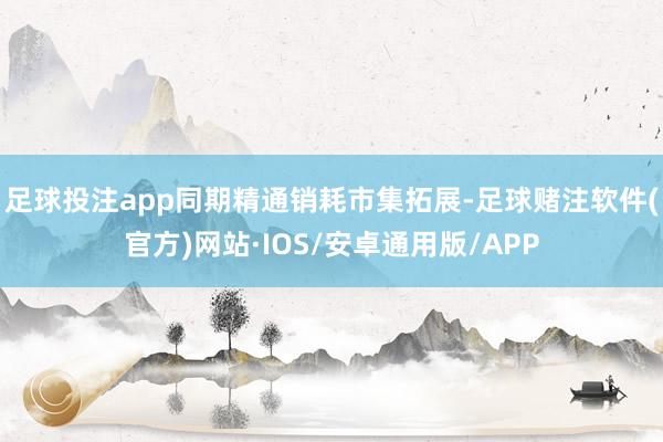 足球投注app同期精通销耗市集拓展-足球赌注软件(官方)网站·IOS/安卓通用版/APP