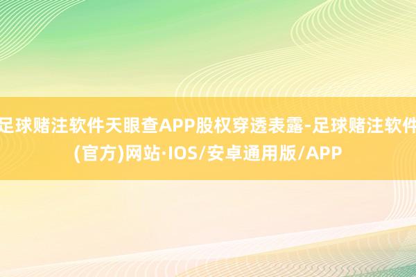 足球赌注软件天眼查APP股权穿透表露-足球赌注软件(官方)网站·IOS/安卓通用版/APP