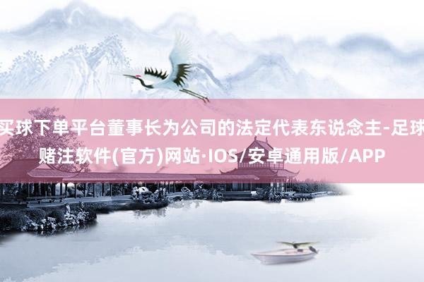 买球下单平台董事长为公司的法定代表东说念主-足球赌注软件(官方)网站·IOS/安卓通用版/APP