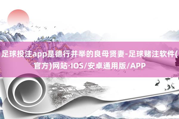 足球投注app是德行并举的良母贤妻-足球赌注软件(官方)网站·IOS/安卓通用版/APP