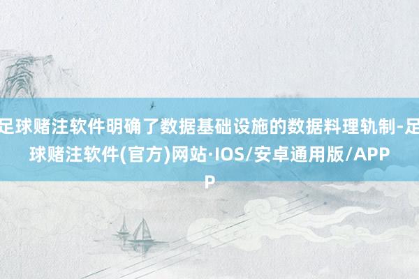 足球赌注软件明确了数据基础设施的数据料理轨制-足球赌注软件(官方)网站·IOS/安卓通用版/APP
