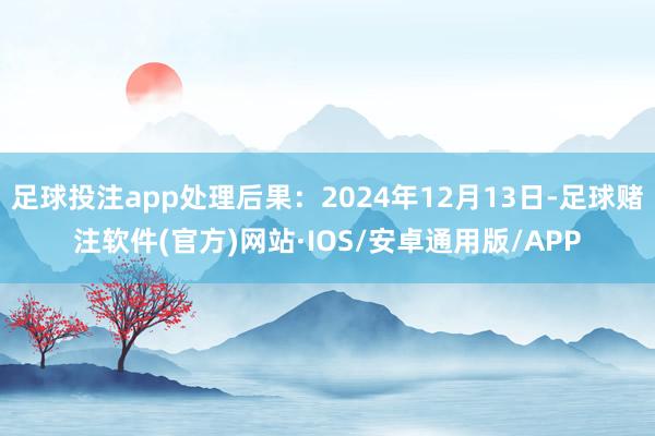 足球投注app处理后果：2024年12月13日-足球赌注软件(官方)网站·IOS/安卓通用版/APP