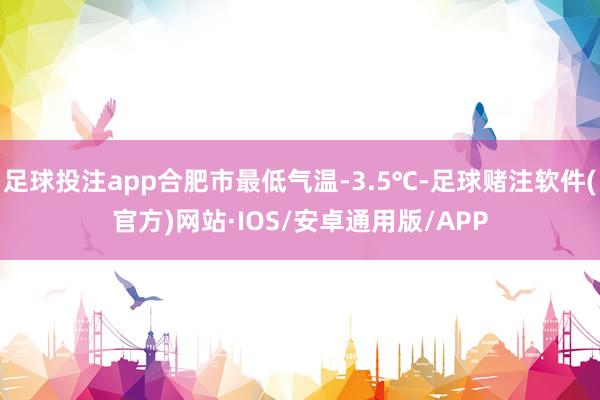 足球投注app合肥市最低气温-3.5℃-足球赌注软件(官方)网站·IOS/安卓通用版/APP