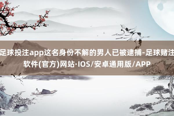 足球投注app这名身份不解的男人已被逮捕-足球赌注软件(官方)网站·IOS/安卓通用版/APP