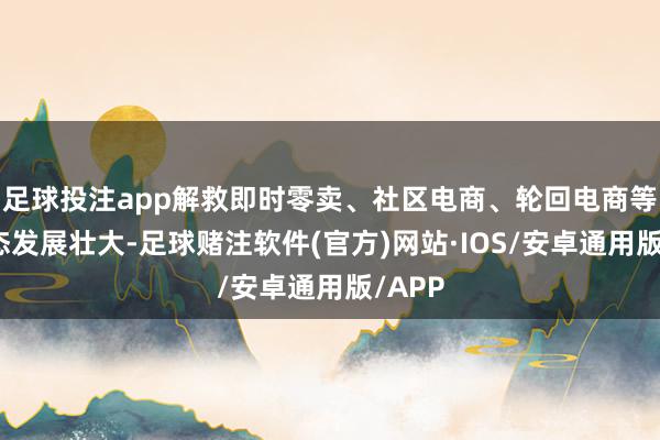 足球投注app解救即时零卖、社区电商、轮回电商等新业态发展壮大-足球赌注软件(官方)网站·IOS/安卓通用版/APP