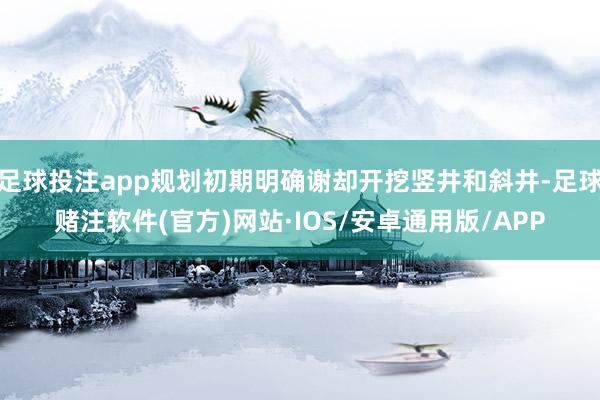 足球投注app规划初期明确谢却开挖竖井和斜井-足球赌注软件(官方)网站·IOS/安卓通用版/APP