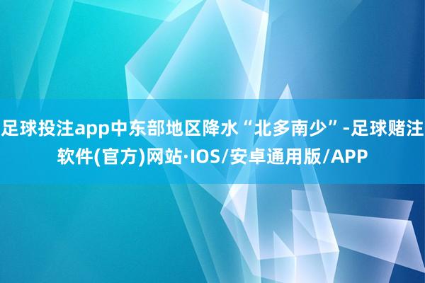 足球投注app中东部地区降水“北多南少”-足球赌注软件(官方)网站·IOS/安卓通用版/APP