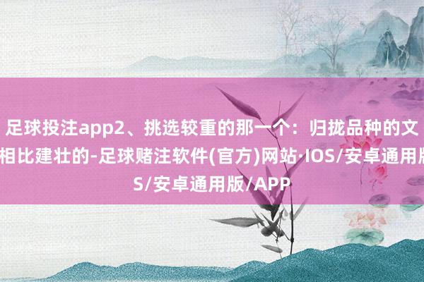 足球投注app2、挑选较重的那一个：归拢品种的文旦遴荐相比建壮的-足球赌注软件(官方)网站·IOS/安卓通用版/APP