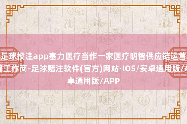 足球投注app塞力医疗当作一家医疗明智供应链运营经管工作商-足球赌注软件(官方)网站·IOS/安卓通用版/APP