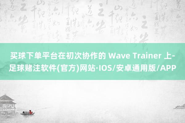 买球下单平台在初次协作的 Wave Trainer 上-足球赌注软件(官方)网站·IOS/安卓通用版/APP