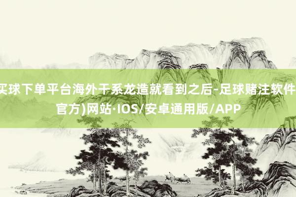 买球下单平台海外干系龙造就看到之后-足球赌注软件(官方)网站·IOS/安卓通用版/APP