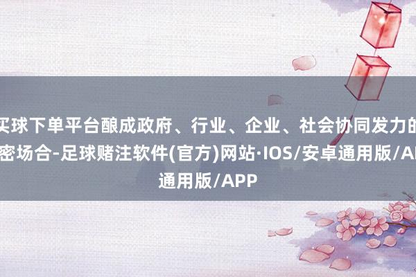 买球下单平台酿成政府、行业、企业、社会协同发力的致密场合-足球赌注软件(官方)网站·IOS/安卓通用版/APP
