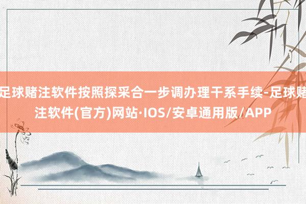 足球赌注软件按照探采合一步调办理干系手续-足球赌注软件(官方)网站·IOS/安卓通用版/APP