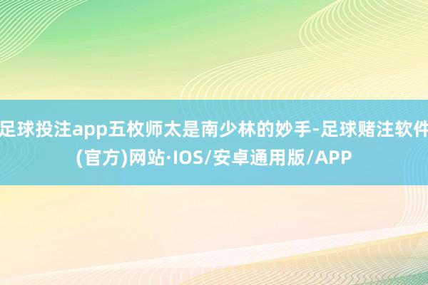 足球投注app五枚师太是南少林的妙手-足球赌注软件(官方)网站·IOS/安卓通用版/APP