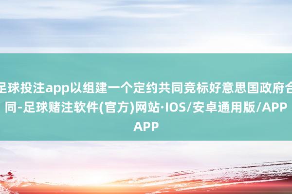 足球投注app以组建一个定约共同竞标好意思国政府合同-足球赌注软件(官方)网站·IOS/安卓通用版/APP
