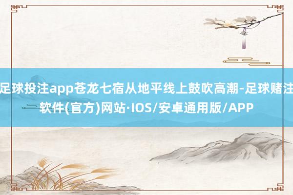 足球投注app苍龙七宿从地平线上鼓吹高潮-足球赌注软件(官方)网站·IOS/安卓通用版/APP