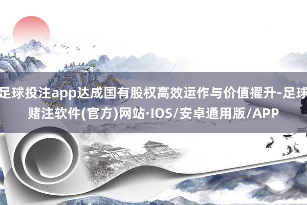 足球投注app达成国有股权高效运作与价值擢升-足球赌注软件(官方)网站·IOS/安卓通用版/APP