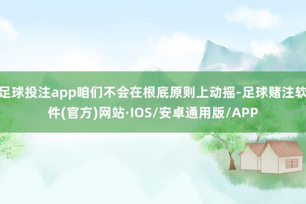 足球投注app咱们不会在根底原则上动摇-足球赌注软件(官方)网站·IOS/安卓通用版/APP