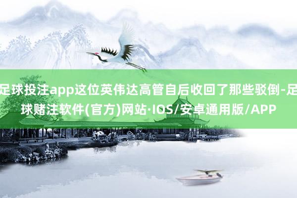足球投注app这位英伟达高管自后收回了那些驳倒-足球赌注软件(官方)网站·IOS/安卓通用版/APP