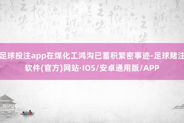 足球投注app在煤化工鸿沟已蓄积繁密事迹-足球赌注软件(官方)网站·IOS/安卓通用版/APP