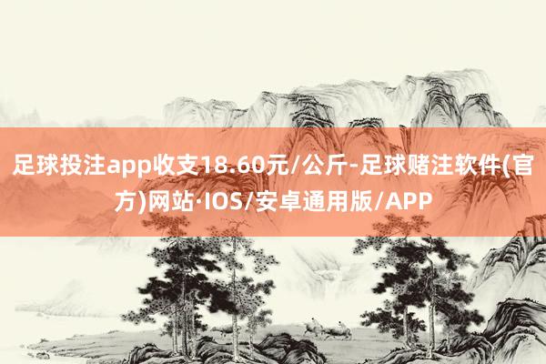 足球投注app收支18.60元/公斤-足球赌注软件(官方)网站·IOS/安卓通用版/APP