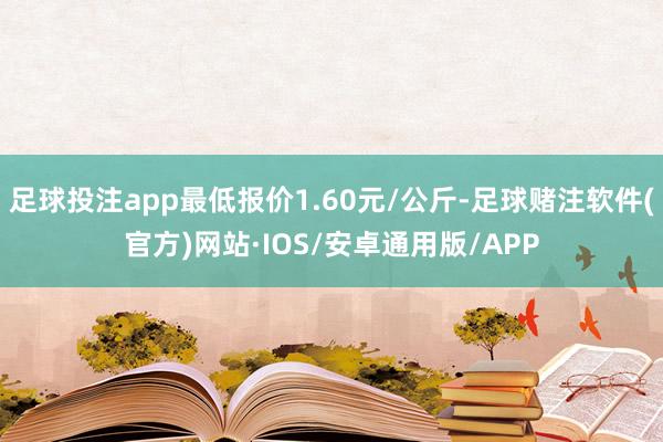足球投注app最低报价1.60元/公斤-足球赌注软件(官方)网站·IOS/安卓通用版/APP