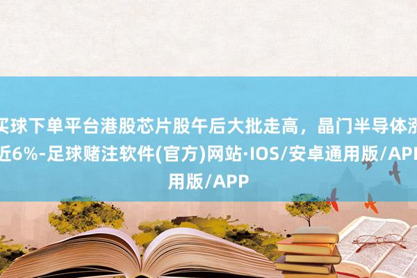 买球下单平台港股芯片股午后大批走高，晶门半导体涨近6%-足球赌注软件(官方)网站·IOS/安卓通用版/APP