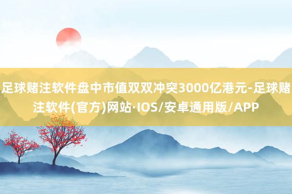 足球赌注软件盘中市值双双冲突3000亿港元-足球赌注软件(官方)网站·IOS/安卓通用版/APP